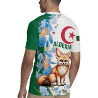 Algeria Fennec Fox Rugby Jersey Blue Isris Flower