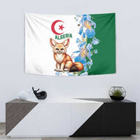 Algeria Fennec Fox Tapestry Blue Isris Flower