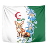 Algeria Fennec Fox Tapestry Blue Isris Flower