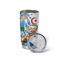 Algeria Fennec Fox Tumbler Cup Blue Isris Flower