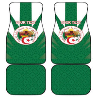 Personalised Algeria Car Mats Coat Of Arms With Islamic Pattern
