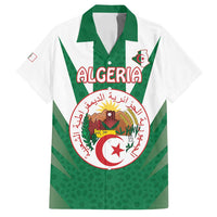 Personalised Algeria Family Matching Long Sleeve Bodycon Dress and Hawaiian Shirt Coat Of Arms With Islamic Pattern