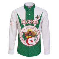 Personalised Algeria Family Matching Puletasi and Hawaiian Shirt Coat Of Arms With Islamic Pattern