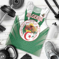 Personalised Algeria Men Tank Top Coat Of Arms With Islamic Pattern