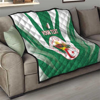 Personalised Algeria Quilt Coat Of Arms With Islamic Pattern