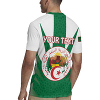 Personalised Algeria Rugby Jersey Coat Of Arms With Islamic Pattern