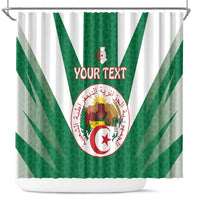 Personalised Algeria Shower Curtain Coat Of Arms With Islamic Pattern