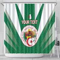 Personalised Algeria Shower Curtain Coat Of Arms With Islamic Pattern