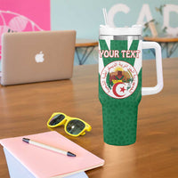 Personalised Algeria Tumbler With Handle Coat Of Arms With Islamic Pattern