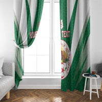 Personalised Algeria Window Curtain Coat Of Arms With Islamic Pattern