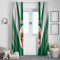 Personalised Algeria Window Curtain Coat Of Arms With Islamic Pattern