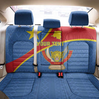 Personalised DR Congo Back Car Seat Cover Coat Of Arms African Pattern