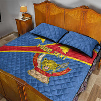 Personalised DR Congo Quilt Bed Set Coat Of Arms African Pattern