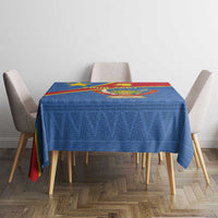 Personalised DR Congo Tablecloth Coat Of Arms African Pattern
