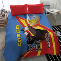 DR Congo Okapi Bedding Set With Coat Of Arms