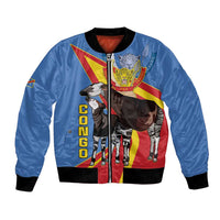 DR Congo Okapi Bomber Jacket With Coat Of Arms