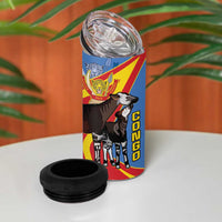 DR Congo Okapi 4 in 1 Can Cooler Tumbler With Coat Of Arms