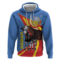 DR Congo Okapi Hoodie With Coat Of Arms