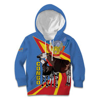 DR Congo Okapi Kid Hoodie With Coat Of Arms
