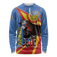 DR Congo Okapi Long Sleeve Shirt With Coat Of Arms