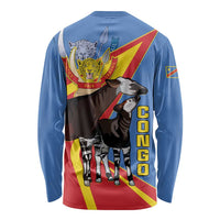 DR Congo Okapi Long Sleeve Shirt With Coat Of Arms
