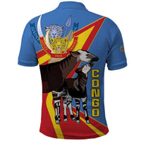 DR Congo Okapi Polo Shirt With Coat Of Arms