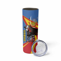 DR Congo Okapi Skinny Tumbler With Coat Of Arms