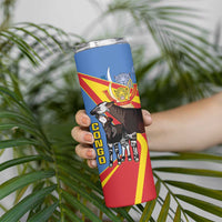 DR Congo Okapi Skinny Tumbler With Coat Of Arms