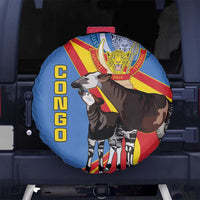 DR Congo Okapi Spare Tire Cover With Coat Of Arms