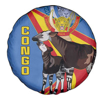 DR Congo Okapi Spare Tire Cover With Coat Of Arms