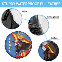 DR Congo Okapi Spare Tire Cover With Coat Of Arms