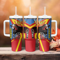 DR Congo Okapi Tumbler With Handle With Coat Of Arms
