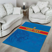 Custom DR Congo Football Area Rug Go Les Léopards