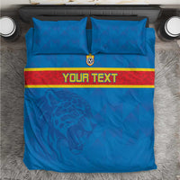 Custom DR Congo Football Bedding Set Go Les Léopards