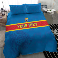 Custom DR Congo Football Bedding Set Go Les Léopards