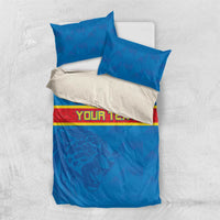 Custom DR Congo Football Bedding Set Go Les Léopards