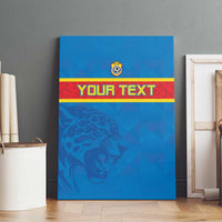 Custom DR Congo Football Canvas Wall Art Go Les Léopards