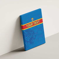 Custom DR Congo Football Canvas Wall Art Go Les Léopards