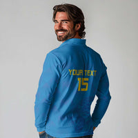 Custom DR Congo Football Long Sleeve Polo Shirt Go Les Léopards