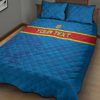 Custom DR Congo Football Quilt Bed Set Go Les Léopards