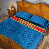 Custom DR Congo Football Quilt Bed Set Go Les Léopards