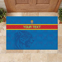 Custom DR Congo Football Rubber Doormat Go Les Léopards