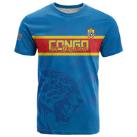 Custom DR Congo Football T Shirt Go Les Léopards