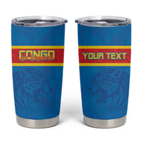 Custom DR Congo Football Tumbler Cup Go Les Leopards