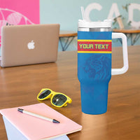 Custom DR Congo Football Tumbler With Handle Go Les Leopards