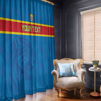 Custom DR Congo Football Window Curtain Go Les Léopards