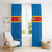Custom DR Congo Football Window Curtain Go Les Léopards