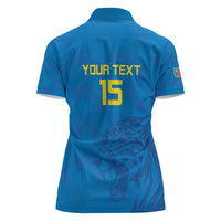 Custom DR Congo Football Women Polo Shirt Go Les Léopards