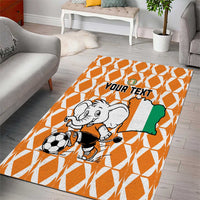 Custom Ivory Coast Football Area Rug Go Champions