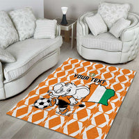 Custom Ivory Coast Football Area Rug Go Champions